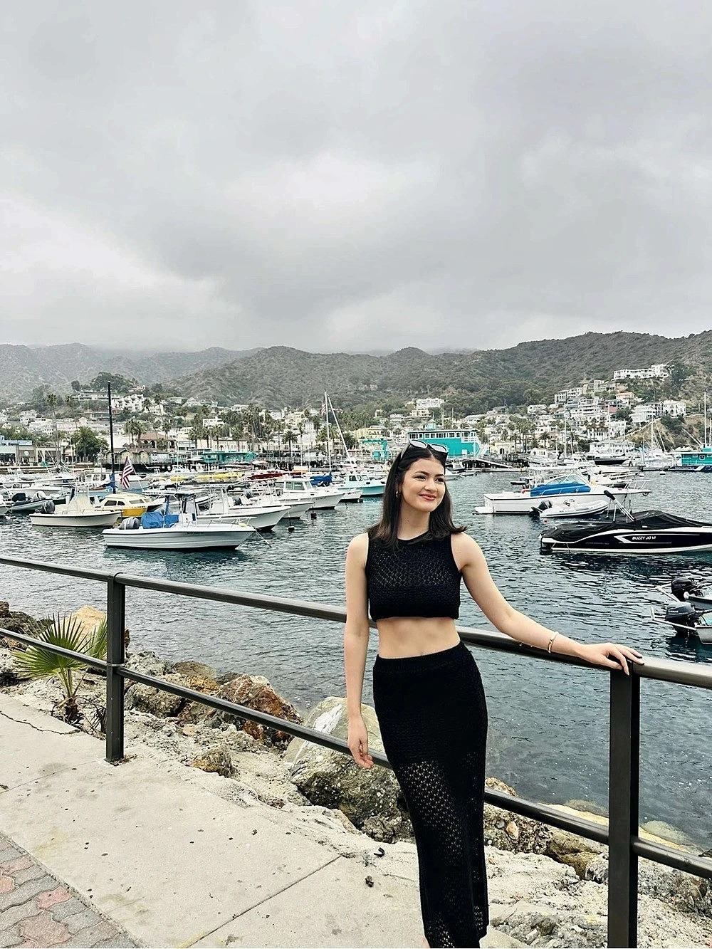 Black Knit Maxi Skirt Set